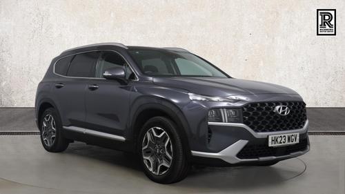 Used 2023 Hyundai Santa Fe 1.6 T-GDi 13.8kWh Ultimate SUV 5dr Petrol Plug-in Hybrid Auto 4WD Euro 6 (s/s) (265 ps) Blue at Richmond Motor Group