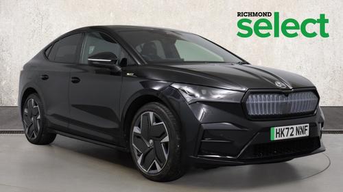 Used 2022 Skoda ENYAQ 82kWh vRS Coupe 5dr Electric Auto 4WD (DC135kW) (299 ps) at Richmond Motor Group