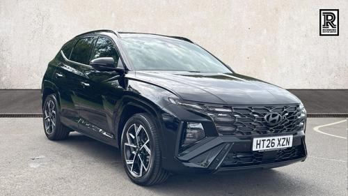 Used 2026 Hyundai TUCSON 1.6T Hybrid N Line Edition SUV 5dr Petrol Hybrid Auto Euro 6 (s/s) (239 ps) Black at Richmond Motor Group