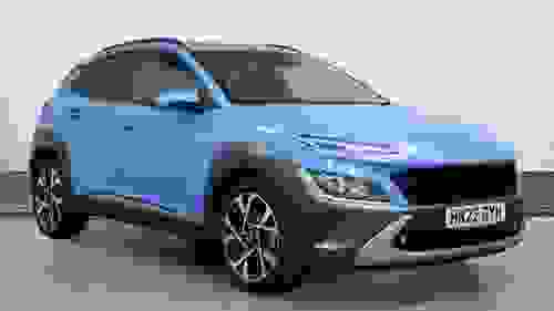 Used 2022 Hyundai KONA 1.0 T-GDi MHEV Premium SUV 5dr Petrol Hybrid Manual Euro 6 (s/s) (120 ps) Blue at Richmond Motor Group