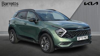 Used 2023 Kia Sportage 1.6 T-GDi ISG HEV GT-LINE S Experience Green with Black Roof at Kia Motors UK