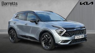 Used 2024 Kia Sportage 1.6 T-GDi ISG 48V GT-LINE S Lunar Silver With Black Roof at Kia Motors UK