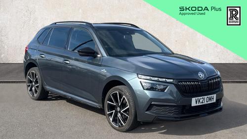 Used 2021 Skoda Kamiq 1.0 TSI Monte Carlo SUV 5dr Petrol DSG Euro 6 (s/s) (110 ps) Grey at Richmond Motor Group