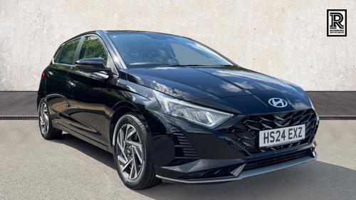 Used 2024 Hyundai i20 1.0 T-GDi Advance Hatchback 5dr Petrol DCT Euro 6 (s/s) (100 ps) Black at Richmond Motor Group