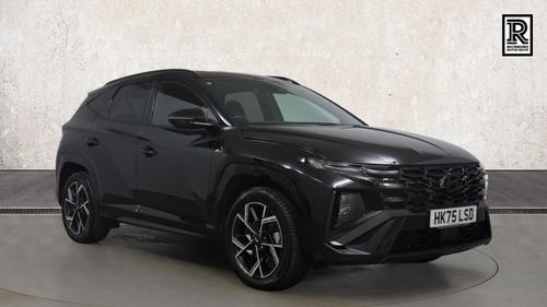 Used 2025 Hyundai TUCSON 1.6T N Line SUV 5dr Petrol Hybrid Auto Euro 6 (s/s) (239 ps) Black at Richmond Motor Group