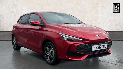 Used 2026 MG MG3 1.5 Hybrid+ Trophy Hatchback 5dr Petrol Hybrid Auto Euro 6 (s/s) (194 ps) Red at Richmond Motor Group