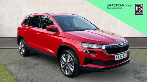 Used 2022 Skoda KAROQ 1.5 TSI ACT SE L SUV 5dr Petrol DSG Euro 6 (s/s) (150 ps) Red at Richmond Motor Group