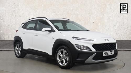 Used 2023 Hyundai KONA 1.0 T-GDi MHEV SE Connect SUV 5dr Petrol Hybrid Manual Euro 6 (s/s) (120 ps) White at Richmond Motor Group