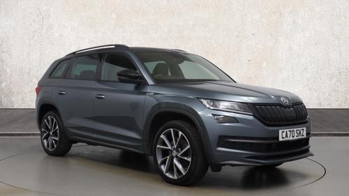 Used 2020 Skoda KODIAQ 2.0 TDI SportLine SUV 5dr Diesel DSG 4WD Euro 6 (s/s) (7 Seat) (200 ps) at Richmond Motor Group