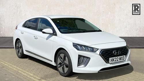 Used 2022 Hyundai IONIQ 1.6 h-GDi Premium SE Hatchback 5dr Petrol Hybrid DCT Euro 6 (s/s) (141 ps) White at Richmond Motor Group