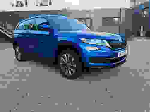 Used 2021 Skoda KODIAQ 1.5 TSI ACT SE Drive SUV 5dr Petrol Manual Euro 6 (s/s) (7 Seat) (150 ps) Blue at Richmond Motor Group