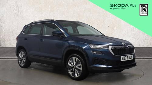 Used 2023 Skoda KAROQ 1.0 TSI SE L SUV 5dr Petrol Manual Euro 6 (s/s) (110 ps) Blue at Richmond Motor Group
