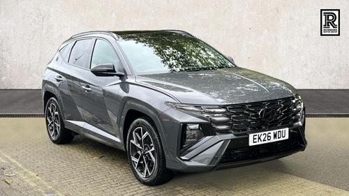 Used 2026 Hyundai TUCSON 1.6T N Line S SUV 5dr Petrol Hybrid Auto Euro 6 (s/s) (239 ps) Grey at Richmond Motor Group