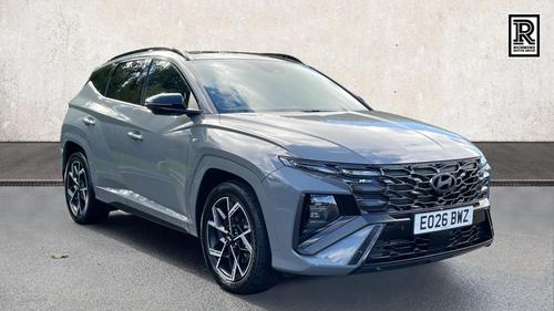 Used 2026 Hyundai TUCSON 1.6T N Line S SUV 5dr Petrol Hybrid Auto Euro 6 (s/s) (239 ps) Grey at Richmond Motor Group