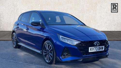 Used 2023 Hyundai i20 1.0 T-GDi MHEV N Line Hatchback 5dr Petrol Hybrid DCT Euro 6 (s/s) (120 ps) Blue at Richmond Motor Group