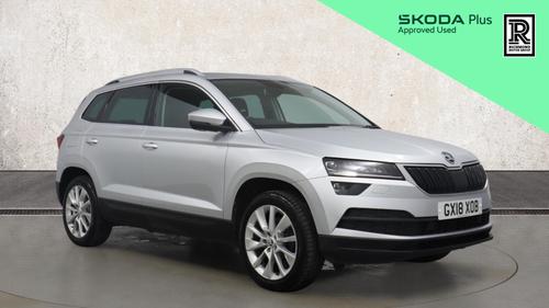 Used 2018 Skoda Karoq 1.5 TSI SE L SUV 5dr Petrol DSG Euro 6 (s/s) (150 ps) Silver at Richmond Motor Group