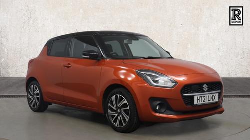 Used 2021 Suzuki SWIFT 1.2 Dualjet MHEV SZ5 Hatchback 5dr Petrol Hybrid Manual Euro 6 (s/s) (83 ps) Orange at Richmond Motor Group