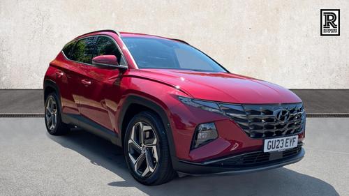 Used 2023 Hyundai TUCSON 1.6 h T-GDi Premium SUV 5dr Petrol Hybrid Auto Euro 6 (s/s) (230 ps) Red at Richmond Motor Group