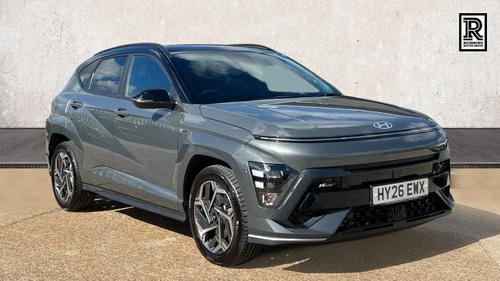 Used 2026 Hyundai KONA 1.6 h-GDi N Line SUV 5dr Petrol Hybrid DCT Euro 6 (s/s) (129 ps) Grey at Richmond Motor Group