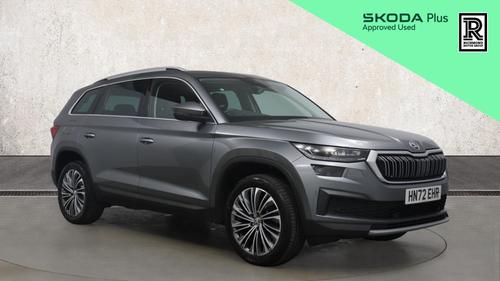 Used 2022 Skoda Kodiaq 1.5 TSI ACT SE L Executive SUV 5dr Petrol DSG Euro 6 (s/s) (7 Seat) (150 ps) Grey at Richmond Motor Group