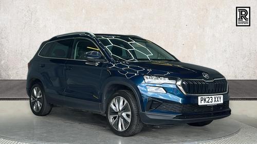 Used 2023 Skoda Karoq 1.5 TSI ACT SE L SUV 5dr Petrol Manual Euro 6 (s/s) (150 ps) Blue at Richmond Motor Group