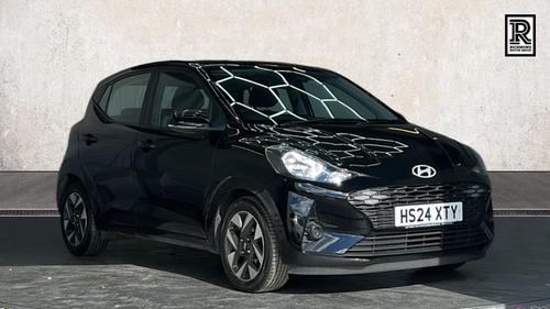 Used 2024 Hyundai i10 1.0 Advance Hatchback 5dr Petrol Auto Euro 6 (s/s) (63 ps) Black at Richmond Motor Group