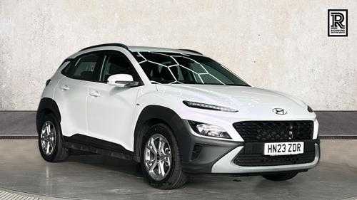 Used 2023 Hyundai KONA 1.0 T-GDi MHEV SE Connect SUV 5dr Petrol Hybrid Manual Euro 6 (s/s) (120 ps) White at Richmond Motor Group