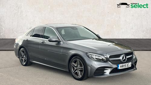 Used 2019 Mercedes-Benz C Class 1.5 C200 MHEV EQ Boost AMG Line (Premium Plus) Saloon 4dr Petrol G-Tronic+ Euro 6 (s/s) (198 ps) Grey at Richmond Motor Group