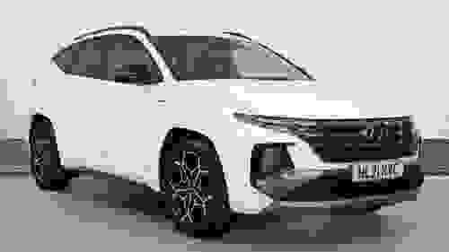 Used 2021 Hyundai TUCSON 1.6 T-GDi N Line SUV 5dr Petrol Manual Euro 6 (s/s) (150 ps) White at Richmond Motor Group