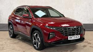 Used 2023 Hyundai TUCSON 1.6 h T-GDi 13.8kWh Premium SUV 5dr Petrol Plug-in Hybrid Auto 4WD Euro 6 (s/s) (265 ps) Red at Richmond Motor Group