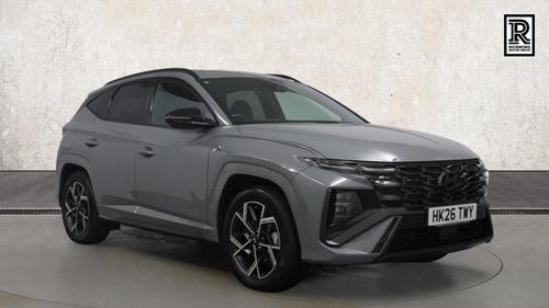 Used 2026 Hyundai TUCSON 1.6 T-GDi 13.8kWh N Line Edition SUV 5dr Petrol Plug-in Hybrid Auto Euro 6 (s/s) (252 ps) Grey at Richmond Motor Group