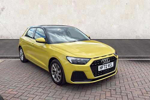 Used 2022 Audi A1 1.0 TFSI 30 Sport Sportback 5dr Petrol Manual Euro 6 (s/s) (110 ps) Yellow at Richmond Motor Group