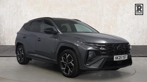 Used 2025 Hyundai TUCSON 1.6 T-GDi N Line SUV 5dr Petrol Hybrid Auto Euro 6 (s/s) (215 ps) Grey at Richmond Motor Group