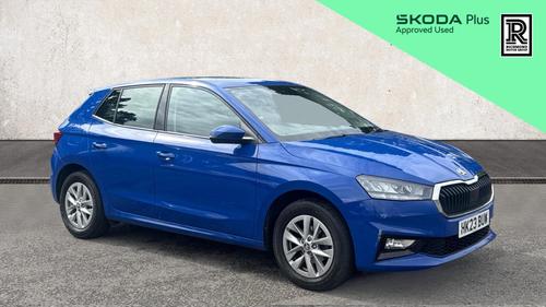 Used 2023 Skoda Fabia 1.0 TSI SE Comfort Hatchback 5dr Petrol Manual Euro 6 (s/s) (95 ps) Blue at Richmond Motor Group