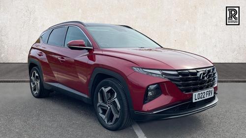 Used 2022 Hyundai TUCSON 1.6 h T-GDi 13.8kWh Ultimate SUV 5dr Petrol Plug-in Hybrid Auto 4WD Euro 6 (s/s) (265 ps) Red at Richmond Motor Group