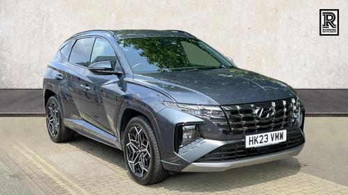 Used 2023 Hyundai TUCSON 1.6 h T-GDi N Line SUV 5dr Petrol Hybrid Auto Euro 6 (s/s) (230 ps) Grey at Richmond Motor Group