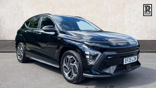 Used 2025 Hyundai KONA 1.6 h-GDi N Line SUV 5dr Petrol Hybrid DCT Euro 6 (s/s) (129 ps) Black at Richmond Motor Group