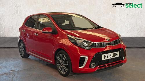 Used 2018 Kia Picanto 1.25 GT-Line S Hatchback 5dr Petrol Manual Euro 6 (83 bhp) Red at Richmond Motor Group