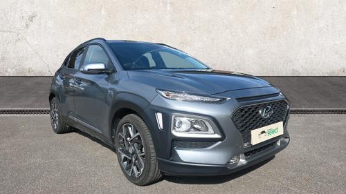 Used 2020 Hyundai KONA 1.6 h-GDi Premium SUV 5dr Petrol Hybrid DCT Euro 6 (s/s) (141 ps) Silver at Richmond Motor Group