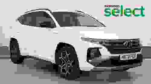 Used 2023 Hyundai TUCSON 1.6 h T-GDi N Line SUV 5dr Petrol Hybrid Auto Euro 6 (s/s) (230 ps) White at Richmond Motor Group