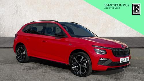 Used 2026 Skoda KAMIQ 1.5 TSI ACT Monte Carlo Edition SUV 5dr Petrol DSG Euro 6 (s/s) (150 ps) Red at Richmond Motor Group