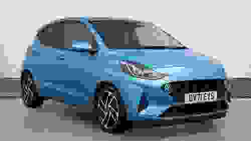 Used 2021 Hyundai i10 1.0 Premium Hatchback 5dr Petrol Manual Euro 6 (s/s) (67 ps) Blue at Richmond Motor Group