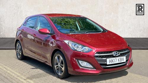 Used 2017 Hyundai i30 1.4 Blue Drive SE Hatchback 5dr Petrol Manual Euro 6 (s/s) (100 ps) Red at Richmond Motor Group