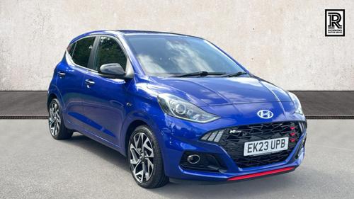 Used 2023 Hyundai i10 1.0 T-GDi N Line Hatchback 5dr Petrol Manual Euro 6 (s/s) (100 ps) Blue at Richmond Motor Group