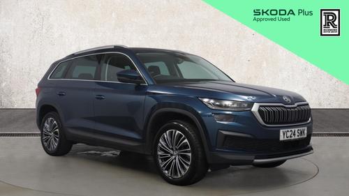 Used 2024 Skoda KODIAQ 2.0 TSI SE L Executive SUV 5dr Petrol DSG 4WD Euro 6 (s/s) (7 Seat) (190 ps) Blue at Richmond Motor Group
