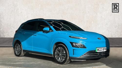 Used 2023 Hyundai KONA 64kWh Premium SUV 5dr Electric Auto (10.5kW Charger) (204 ps) Blue at Richmond Motor Group
