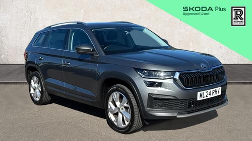 Used 2024 Skoda KODIAQ 1.5 TSI ACT SE L Executive SUV 5dr Petrol DSG Euro 6 (s/s) (7 Seat) (150 ps) Grey at Richmond Motor Group