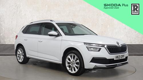 Used 2021 Skoda Kamiq 1.5 TSI ACT SE L SUV 5dr Petrol Manual Euro 6 (s/s) (150 ps) White at Richmond Motor Group