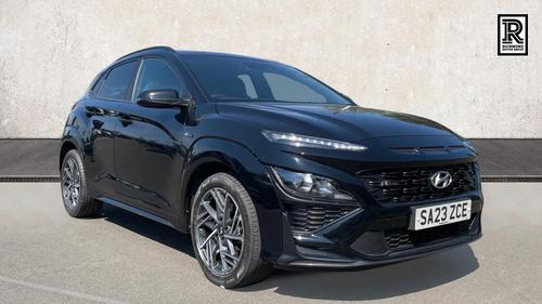 Used 2023 Hyundai KONA 1.0 T-GDi MHEV N Line SUV 5dr Petrol Hybrid Manual Euro 6 (s/s) (120 ps) Black at Richmond Motor Group