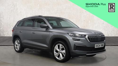 Used 2024 Skoda KODIAQ 1.5 TSI ACT SE L Executive SUV 5dr Petrol DSG Euro 6 (s/s) (7 Seat) (150 ps) Grey at Richmond Motor Group